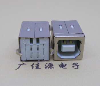 广元USB BF180度母座 打印机接口 立式直插带赛