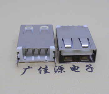 广元USB AF立式 直插 加长款17.5MM 大电流3A插座