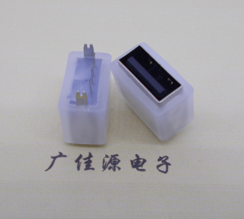 广元USB连接器接口 10.5MM防水立插母座 鱼叉脚