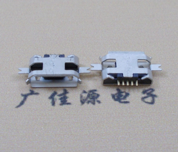 广元MICRO USB 5P接口 沉板1.2贴片 卷边母座
