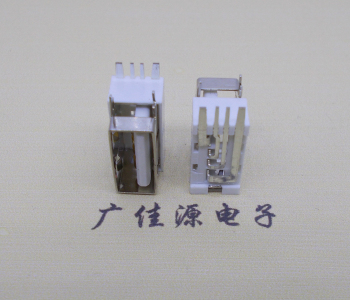 广元USB侧立式短体10.0尺寸 侧插加宽脚5A大电流插座