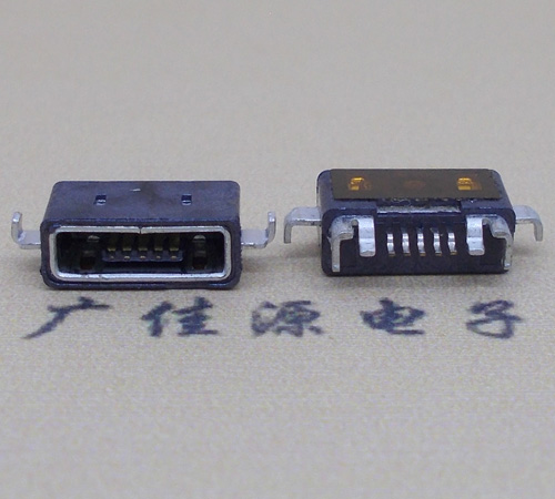 广元MICRO USB防水AB型口母头3D图纸封装