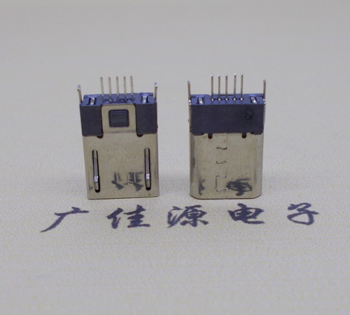 广元micro-迈克 插座 固定两脚鱼叉夹板1.0公头连接器